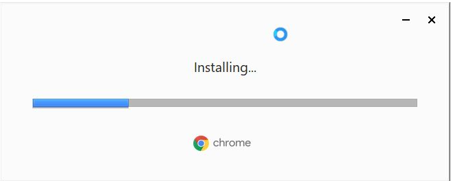 GoogleChromeインストール画面